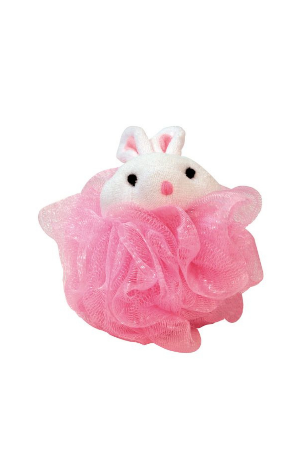 Éponge de tulle Lapin Rose