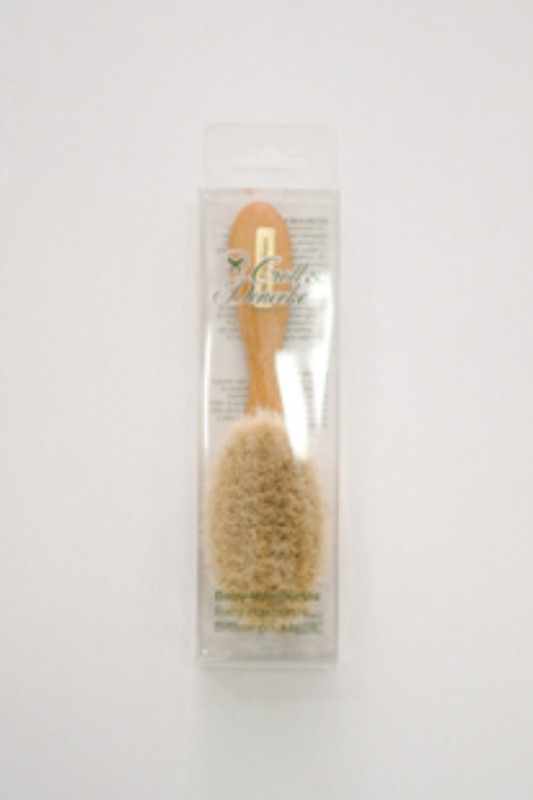 Brosse pour bébés, poils de chèvre