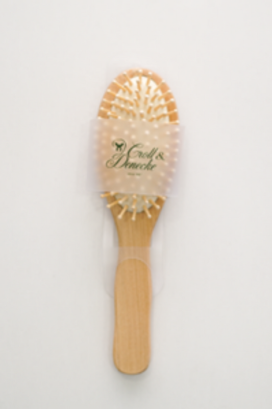 Brosse à cheveux avec picots en bois