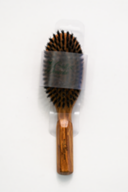 Brosse à cheveux en olivier, grande
