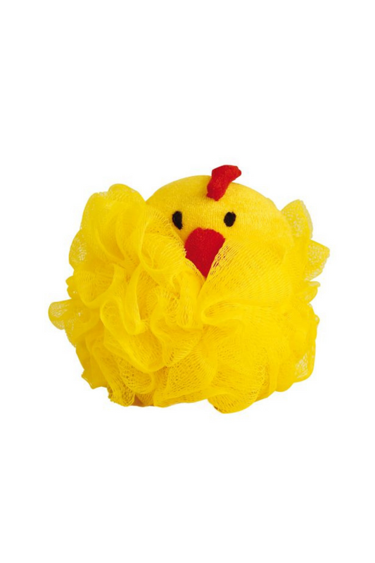 Éponge de tulle Poussin jaune