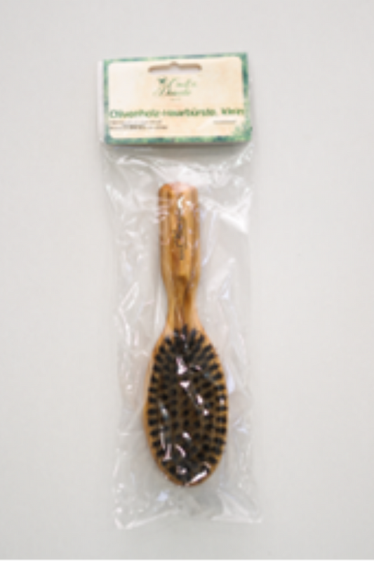 Brosse à cheveux en olivier, petite